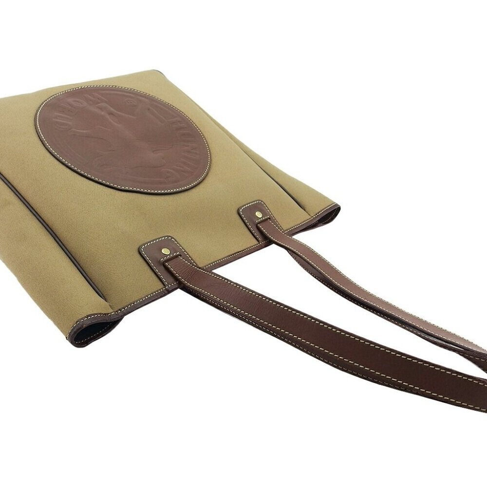 HUNTING WORLD Tote Bag Beige x brown Women Authentic secondhand